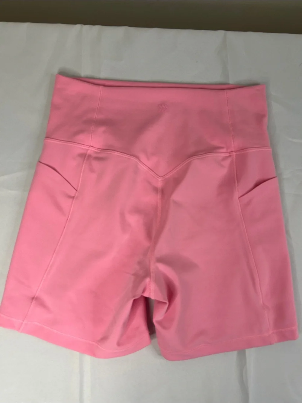 Women's High-Waist Pink Active Shorts